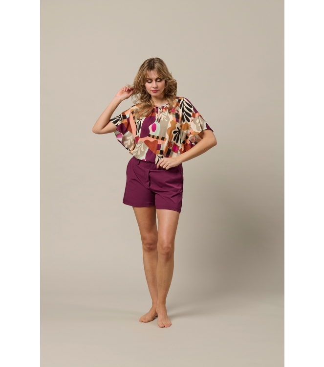 Co Woman AXELLE ART LEAF 63085 lp-plum multi
