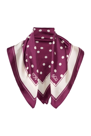 Co Woman DOT SCARF 63085 lp-plum multi