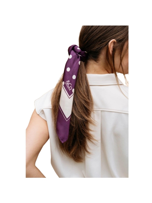 Co Woman DOT SCARF 63085 lp-plum multi