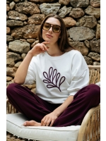 Co Woman LEAF 63020 h-off white
