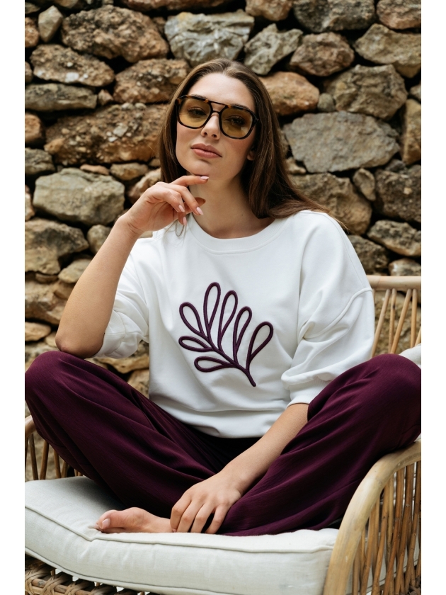 Co Woman LEAF 63020 h-off white