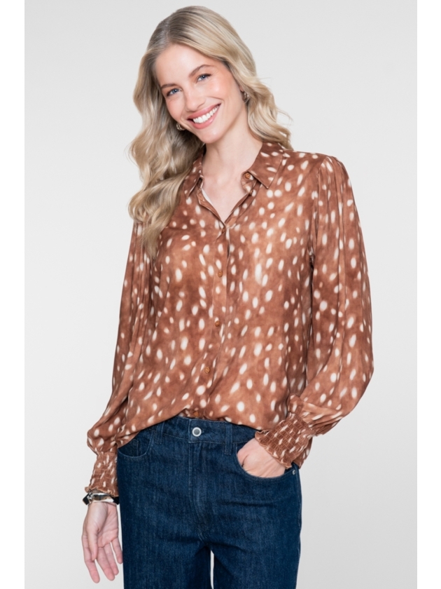 Geisha blouse 000735 Camel