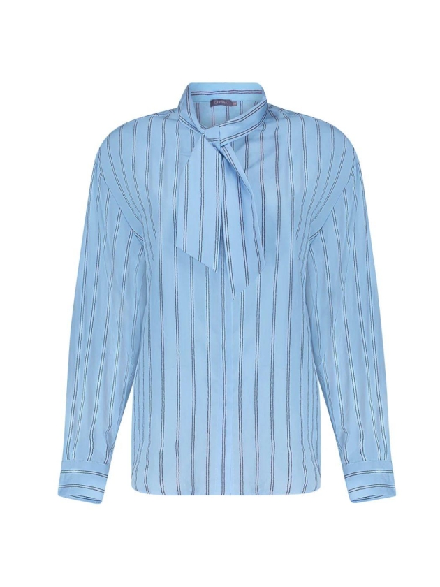 Geisha blouse 00625 Blue