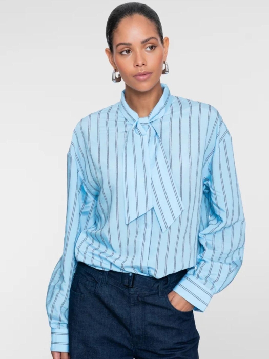 Geisha blouse 00625 Blue