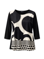 Frank Walder W61Top/TShirt 612/099 Black print