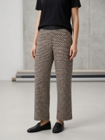 Frank Walder W62Hose 551/089 Beige/bro print