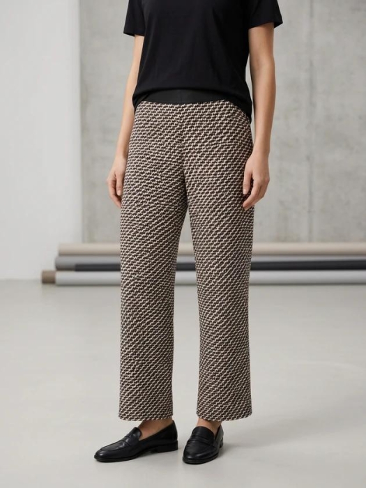 Frank Walder W62Hose 551/089 Beige/bro print