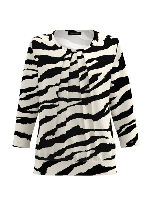 Frank Walder NOSBlusenshirts 505/099 Black print