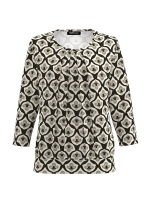 Frank Walder NOSBlusenshirts 504/070 Green print