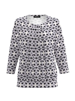 Frank Walder NOSBlusenshirts 577/046 Lila print