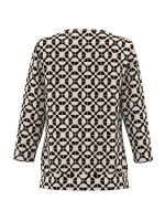 Frank Walder NOSBlusenshirts 550/089 Beige bro print
