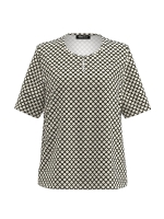 Frank Walder NOSBlusenshirts 594/087 Beige/brown print