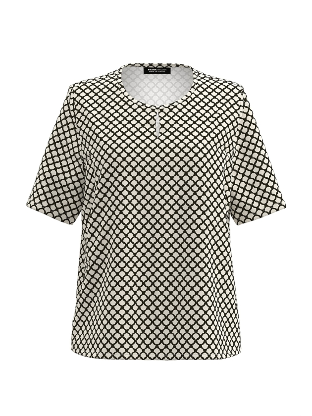 Frank Walder NOSBlusenshirts 594/087 Beige/brown print