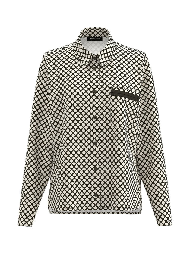Frank Walder NOSBluse 594/087 Beige/brown print