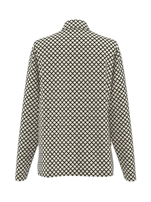 Frank Walder NOSBluse 594/087 Beige/brown print