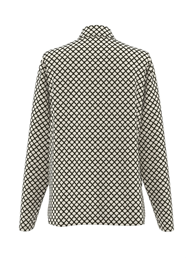 Frank Walder NOSBluse 594/087 Beige/brown print
