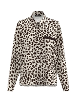 Frank Walder NOSBluse 580/089 Beige bro print
