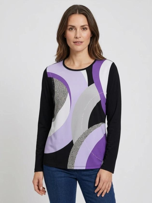Frank Walder NOSBlusenshirts 657/046 Lila print
