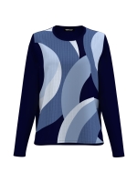 Frank Walder NOSBlusenshirts 658/052 Blue print