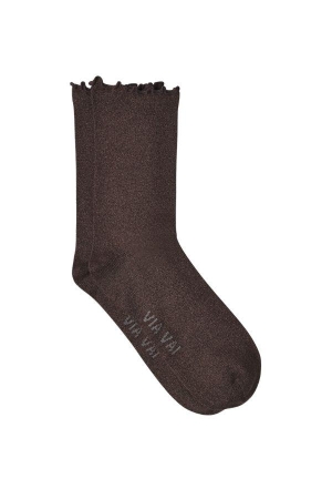Via Vai Sokken 1393 Bruin glitter old