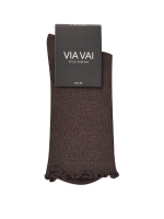 Via Vai Sokken 1393 Bruin glitter old