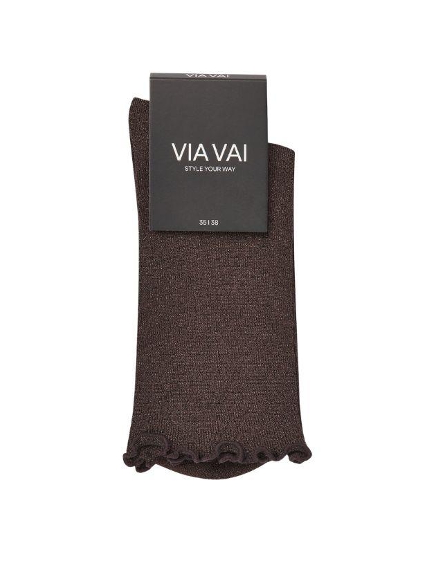 Via Vai Sokken 1393 Bruin glitter old