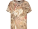 Monari T-Shirt 525 Mocca gemustert