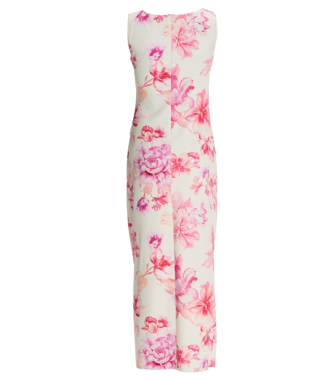 Swing Abendkleid aus bedrucktem Scuba mit 9448 Ivory/multi
