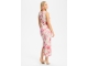 Swing Abendkleid aus bedrucktem Scuba mit 9448 Ivory/multi
