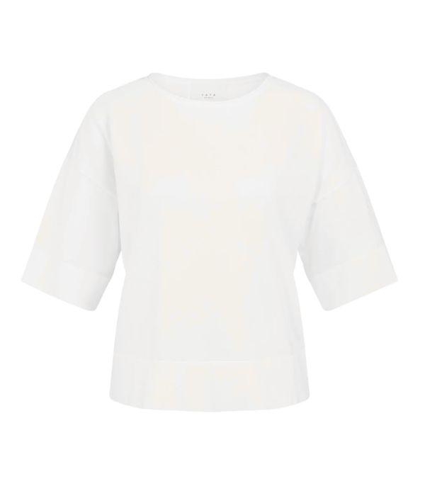 Yaya Boothals oversized fijngebreid 00000 Pure white