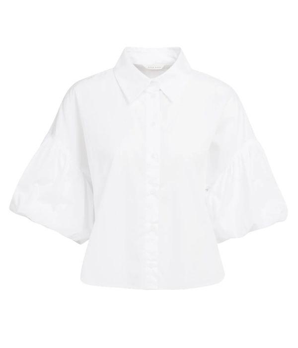 Yaya Blouse met volumineuze ballonm 00000 Pure white