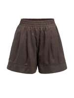 Yaya Geweven short met hoge taille