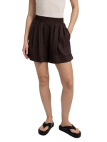 Yaya Geweven short met hoge taille