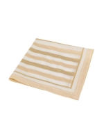 Yaya Bandana sjaal met gestreepte p 990751 Safari brown dessin