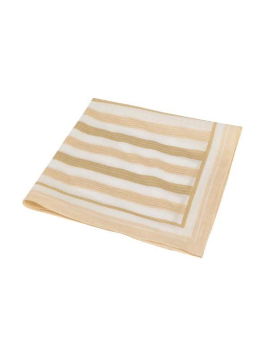 Yaya Bandana sjaal met gestreepte p 990751 Safari brown dessin