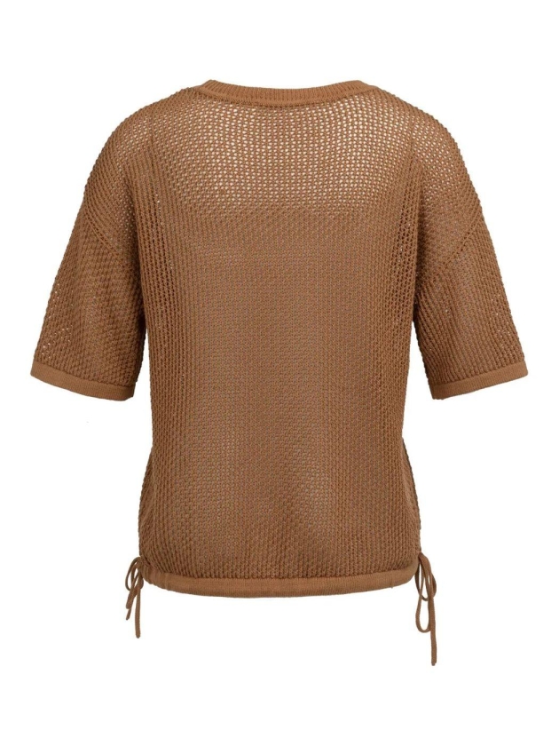 Yaya Trui met korte mouw en structu  foxtrot brown