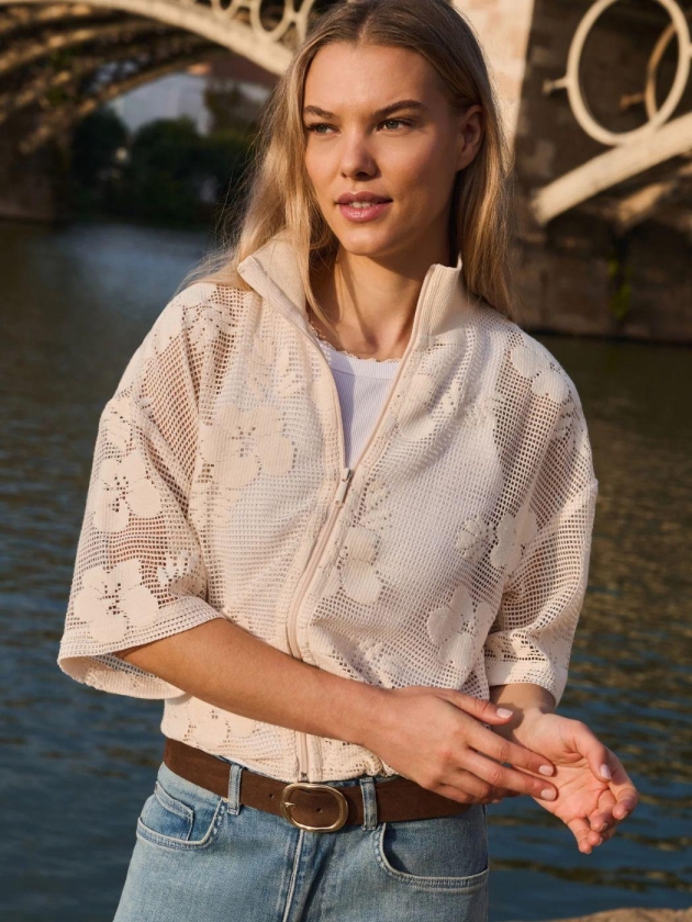 Yaya Jasje in gehaakte stijl 99079 beige