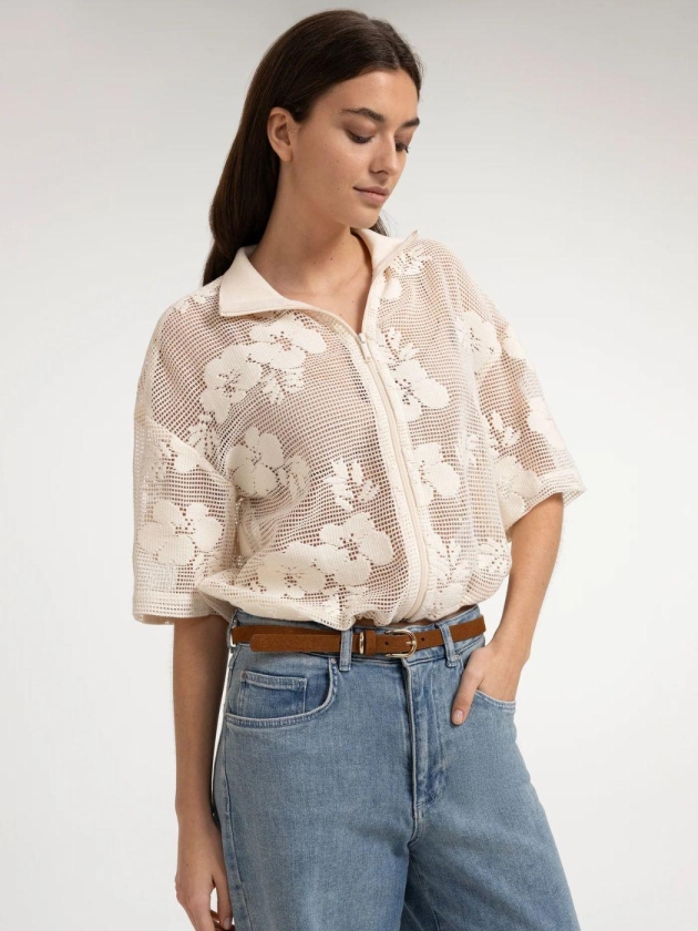 Yaya Jasje in gehaakte stijl 99079 beige