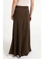 Yaya Maxirok in A-lijn van geweven slate black brown