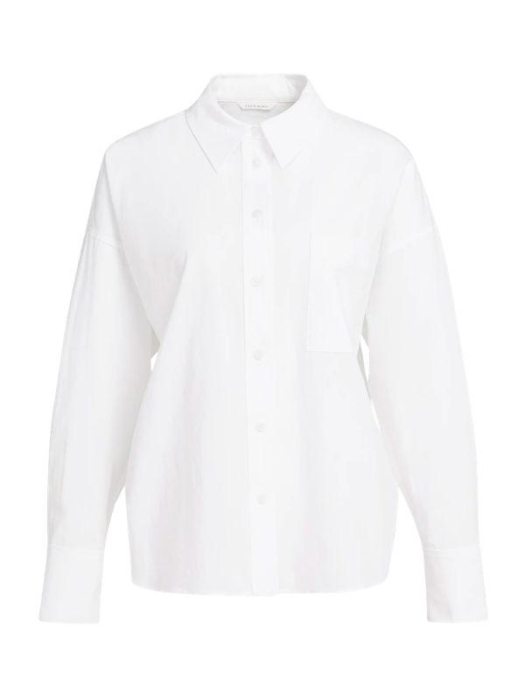 Yaya Losvallend katoenen overhemd 00000 Pure white