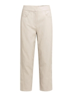 Yaya Kunstleren broek met wortelmod 61103 Pure cashmere grey