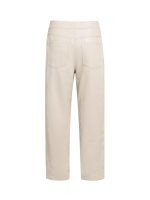 Yaya Kunstleren broek met wortelmod 61103 Pure cashmere grey