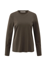 Yaya Jersey top met lange mouwen en 00000 Pure white