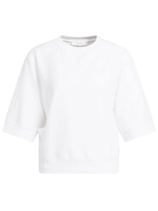 Yaya Trui met korte mouwen en ribbo 00000 Pure white