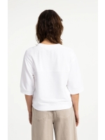 Yaya Trui met korte mouwen en ribbo 00000 Pure white