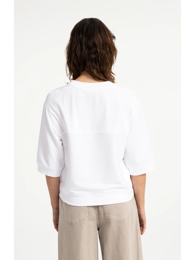 Yaya Trui met korte mouwen en ribbo 00000 Pure white
