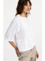 Yaya Trui met korte mouwen en ribbo 00000 Pure white