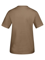 Yaya Basic T-shirt met korte mouwen 906172 Teak brown melange