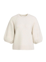 Yaya Trui met mouwen met textuur 990802 Off white mel