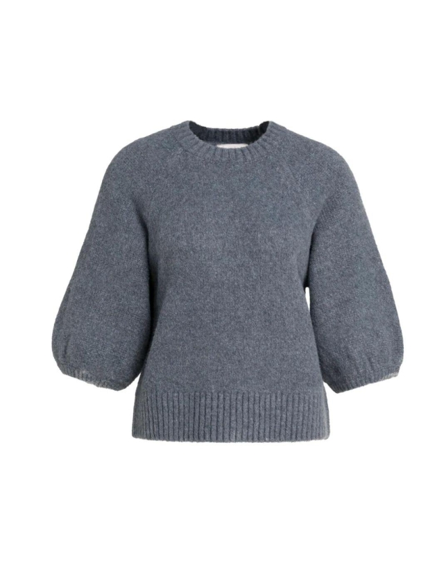 Yaya Trui met mouwen met textuur 839242 Seal grey mel